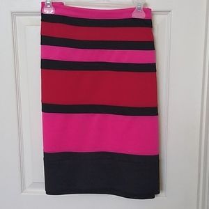 Hot Colors Striped Skirt